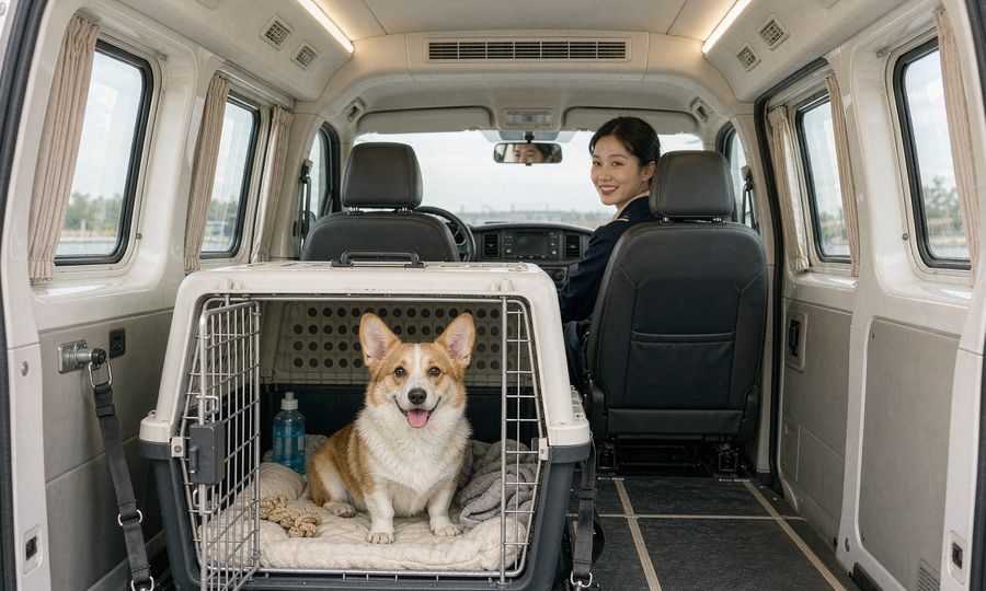 宠物专车托运实景